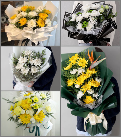 山西临汾安泽县白事花束代送